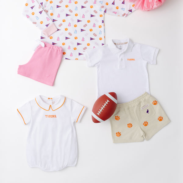 Clemson Short Sleeve Biltmore Bubble - Worth Avenue White