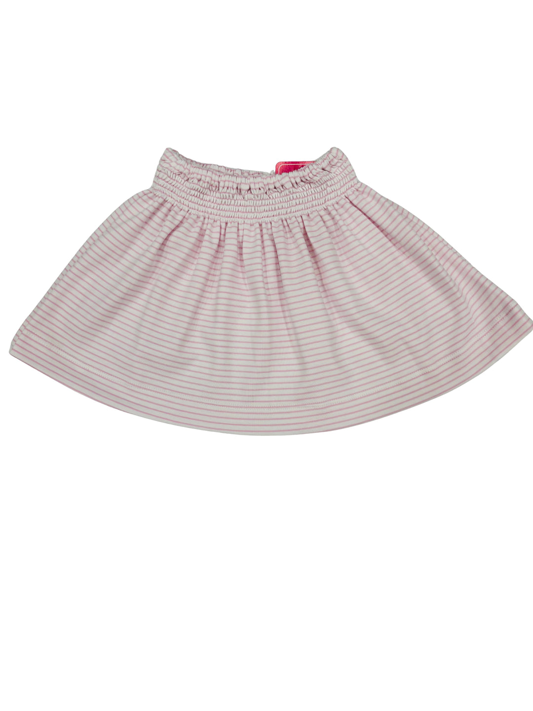 Pink Knit Girls Smocked Skirt