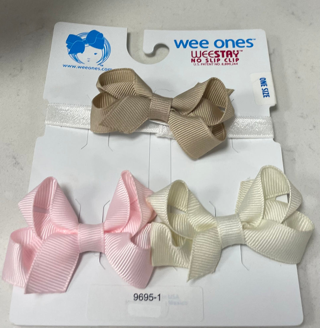 3 Pack Tiny Bow with Band