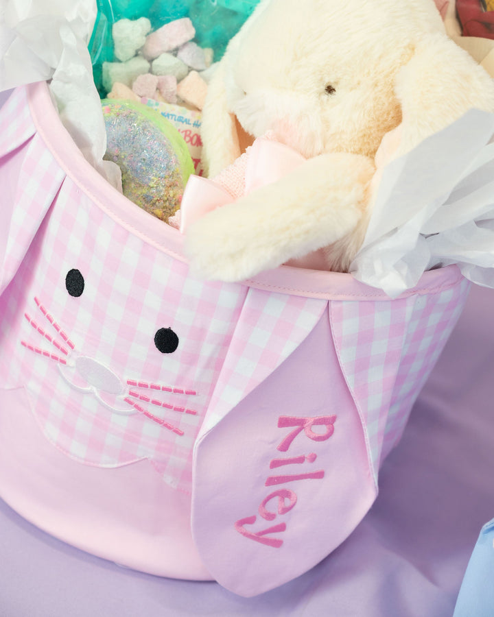 Pink Bunny Easter Basket