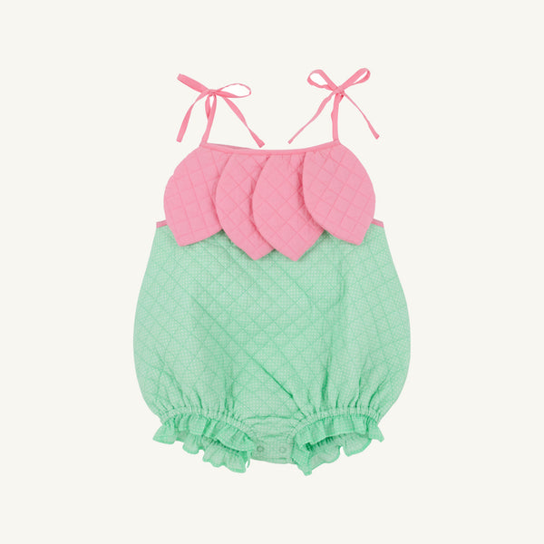Happy Halloween Flower (Toddler) Grace Bay Green Microdot with Hamptons Hot Pink