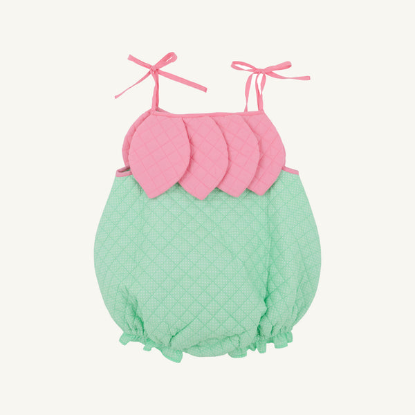 Happy Halloween Flower (Toddler) Grace Bay Green Microdot with Hamptons Hot Pink