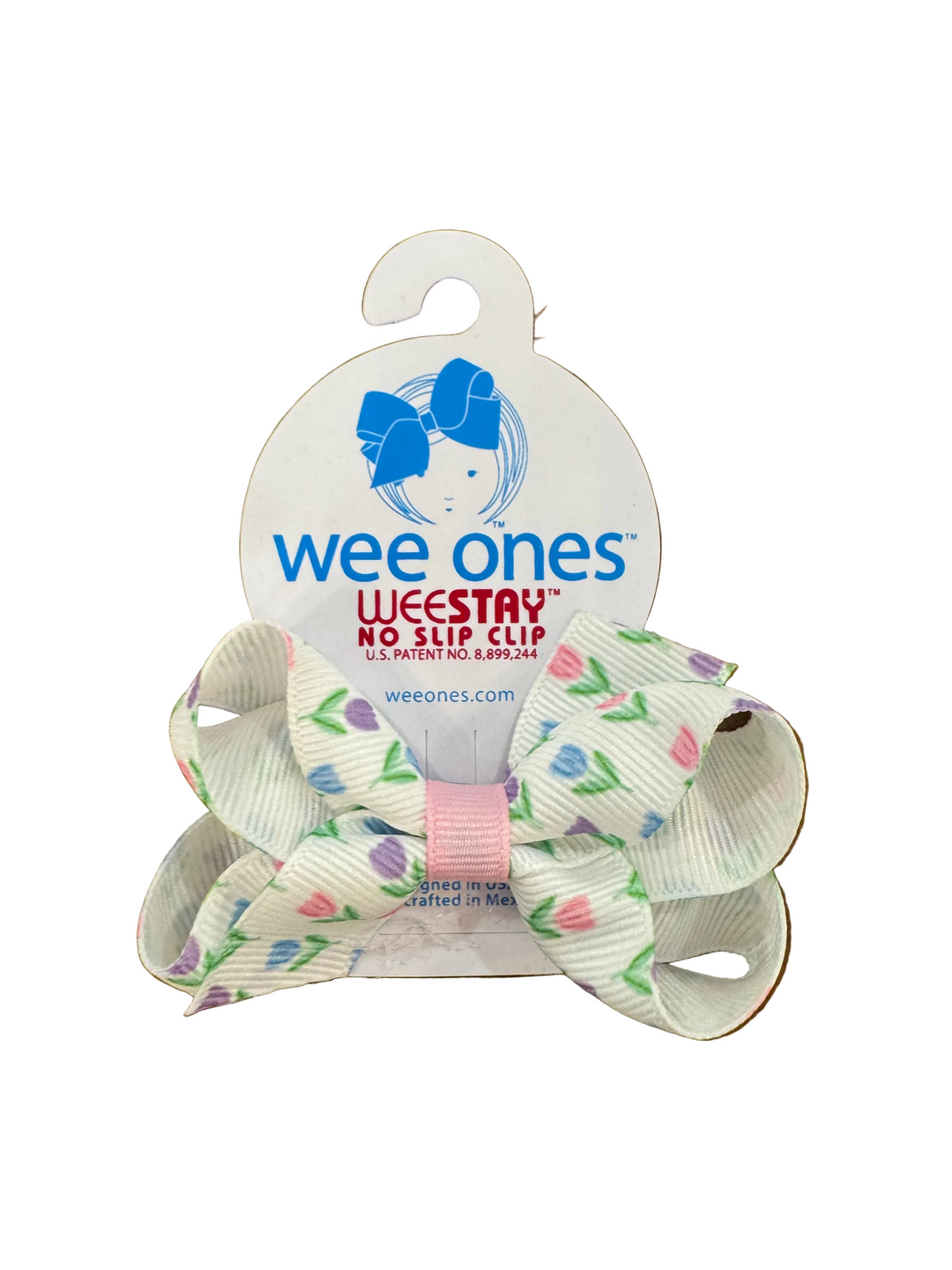 Mini Assorted Easter Print W/Embroidered Bow