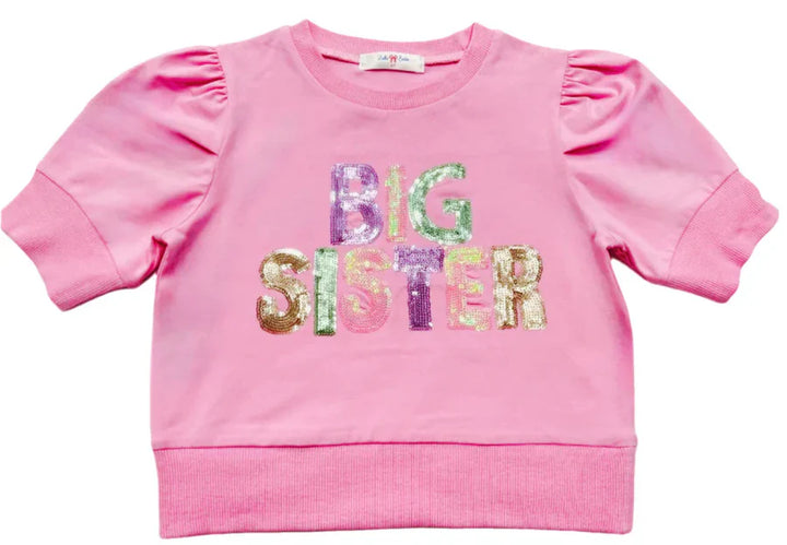 Big Sis Sequin Puff Sleeve Top