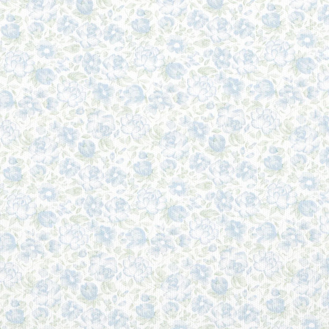 Elegant Blue Florall Footie