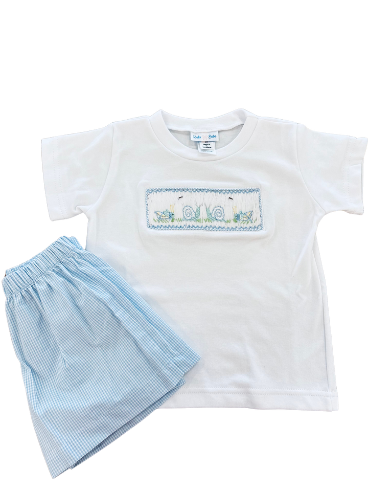 Tom  Smocked Knit Short Set