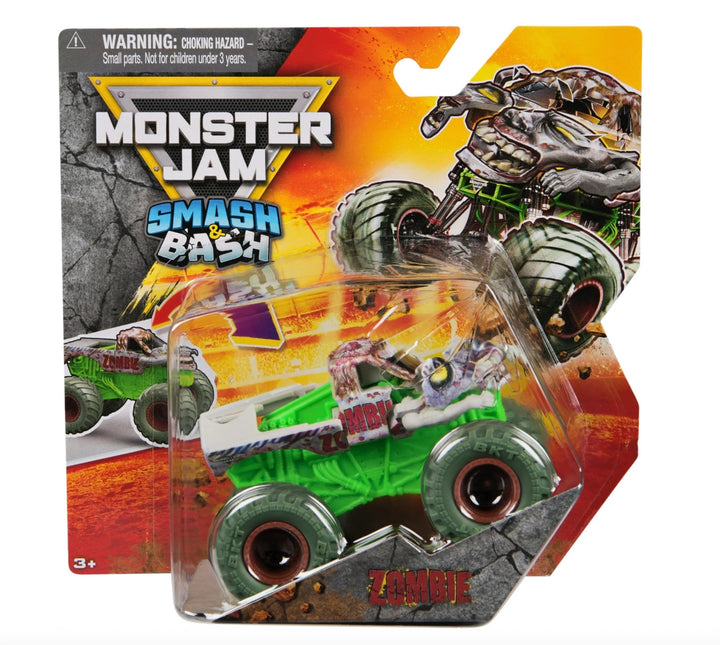 Monster Jam Smash &amp; Bash 1:64 Scale Toy Truck Vehicle (Styles May Vary)