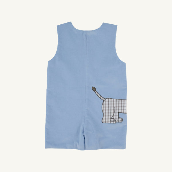 Jack Keene Jon Jon (Corduroy) Beale Street Blue with Lion Embroidery