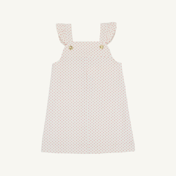 Julia Jumper Palmetto Pearl &amp; Richmond Red Microdot Corduroy