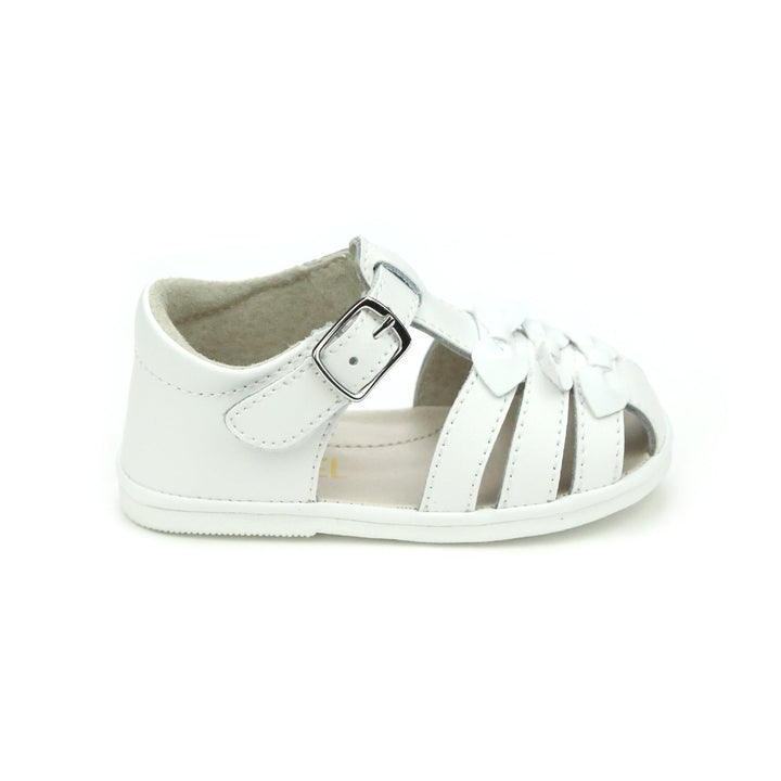 Everly Angel Baby Bow Sandal - White