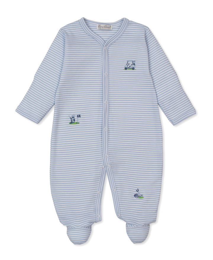 Golf Championship Blue Stripe Footie