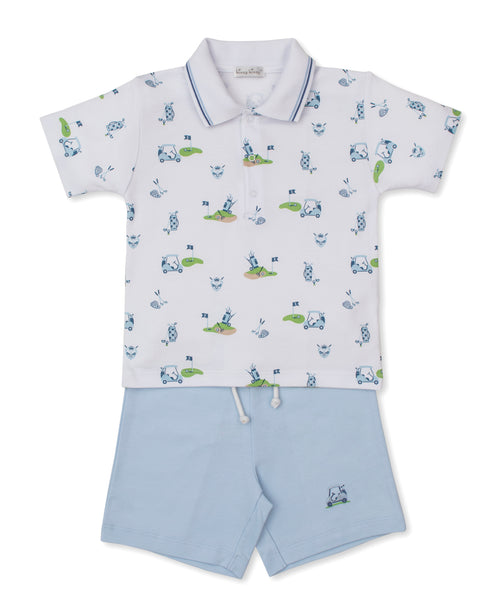 Golf Championship Blue Toddler Bermuda Set
