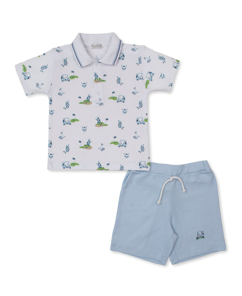 Golf Championship Blue Toddler Bermuda Set