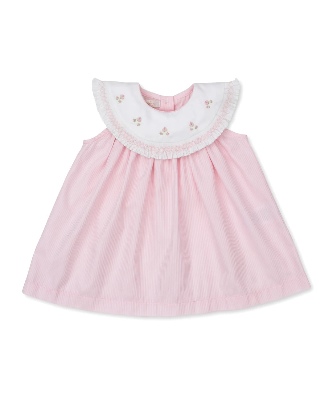 Kissy Elegance Pink Hand Smocked Woven Dress