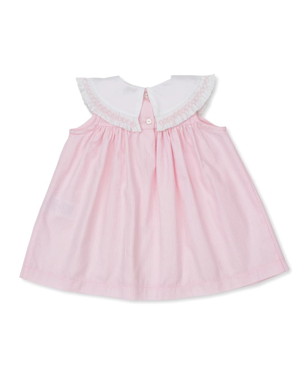 Kissy Elegance Pink Hand Smocked Woven Dress