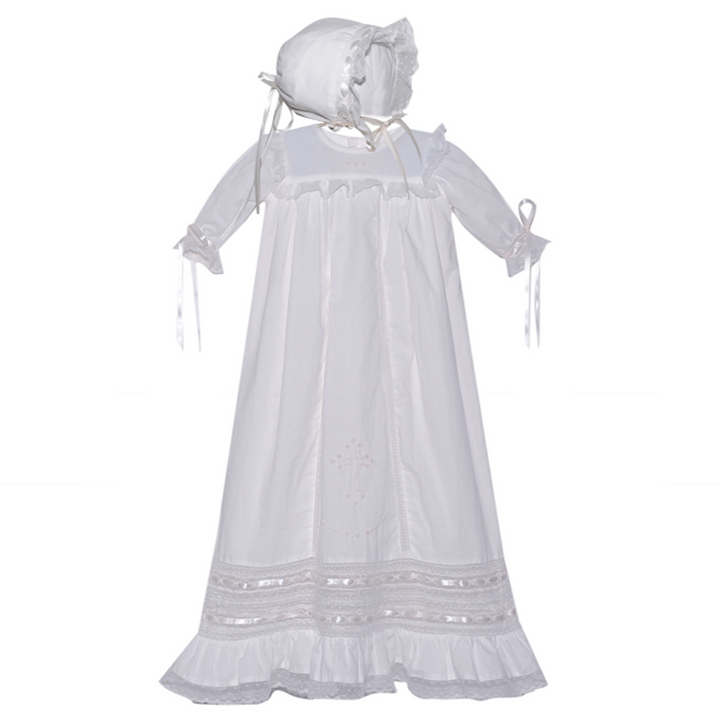 Kennedy Christening Gown - Vintage White
