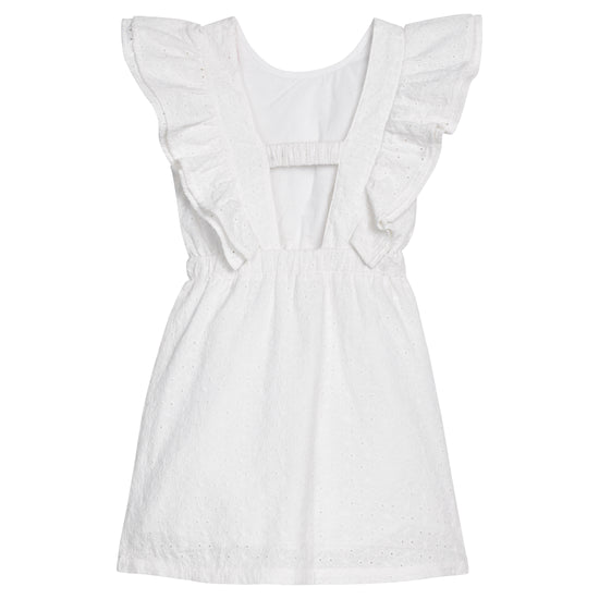Sadie Dress - White Trellis Jacquard