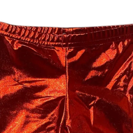 Metallic Red Leggings