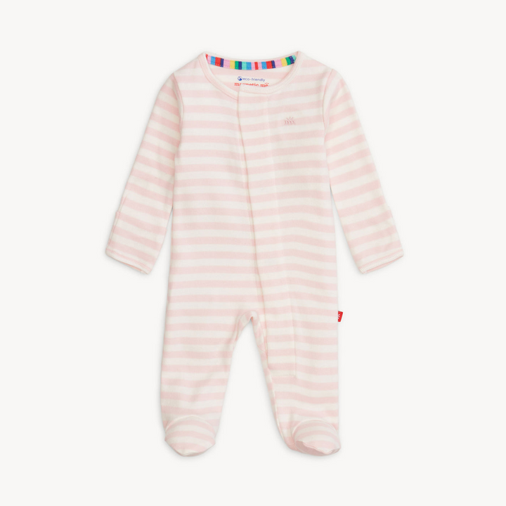 Pink Stripe Magnetic Footie