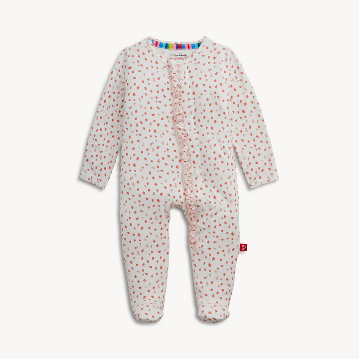 Apple Blossom Modal Magnetic Ruffle Footie