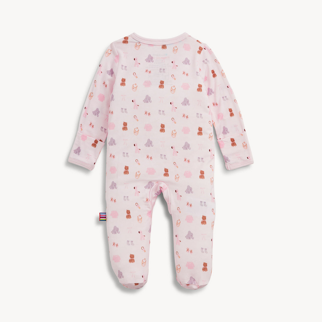 Nursery Nostalgia Pink Modal Magnetic Footie