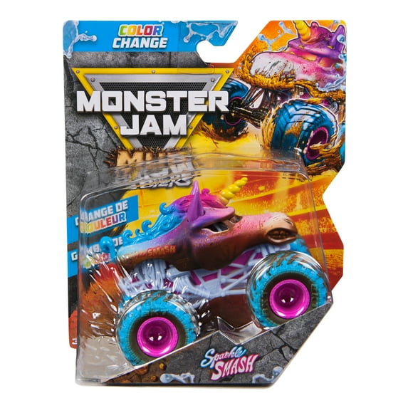 Monster Jam Mud Blasters, Color Change Monster Jam Truck, 1:64 Die Cast
