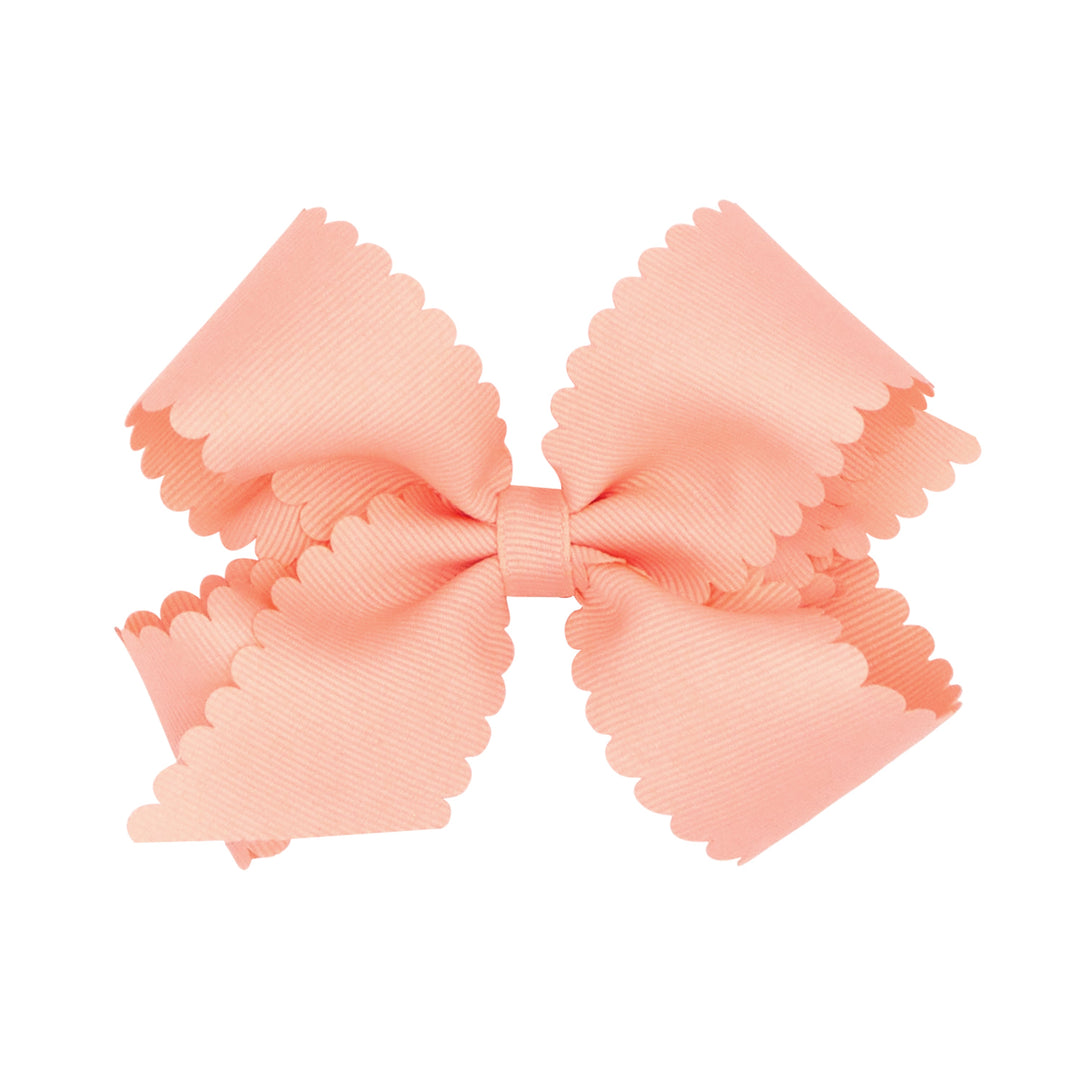 Medium Grosgrain Bow W/Scalloped Edge