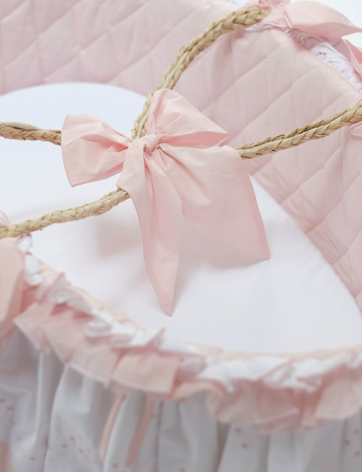Pink Moses Basket