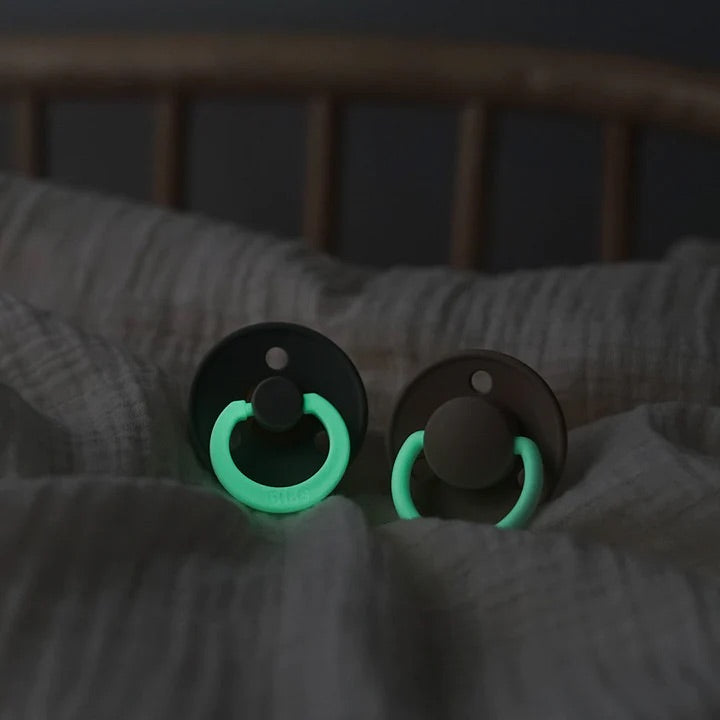 GLOW Round Bibs Pacifiers