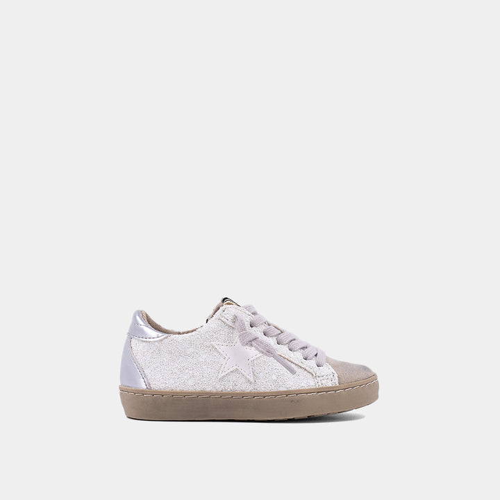 Paula Mini - White Glitter (Toddler to Tween)