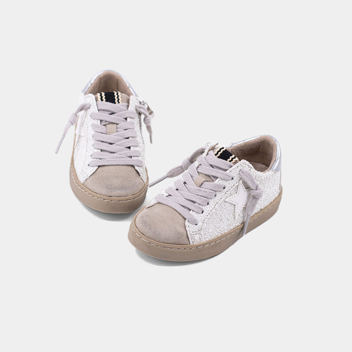 Paula Mini - White Glitter (Toddler to Tween)