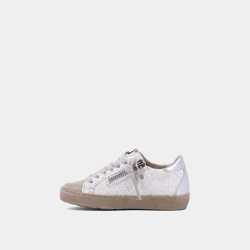 Paula Mini - White Glitter (Toddler to Tween)