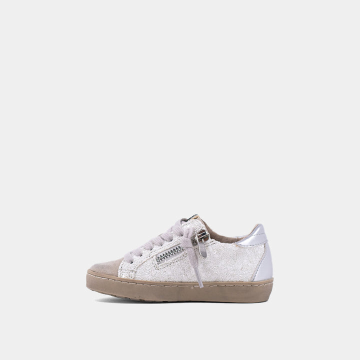 Paula Mini - White Glitter (Toddler to Tween)
