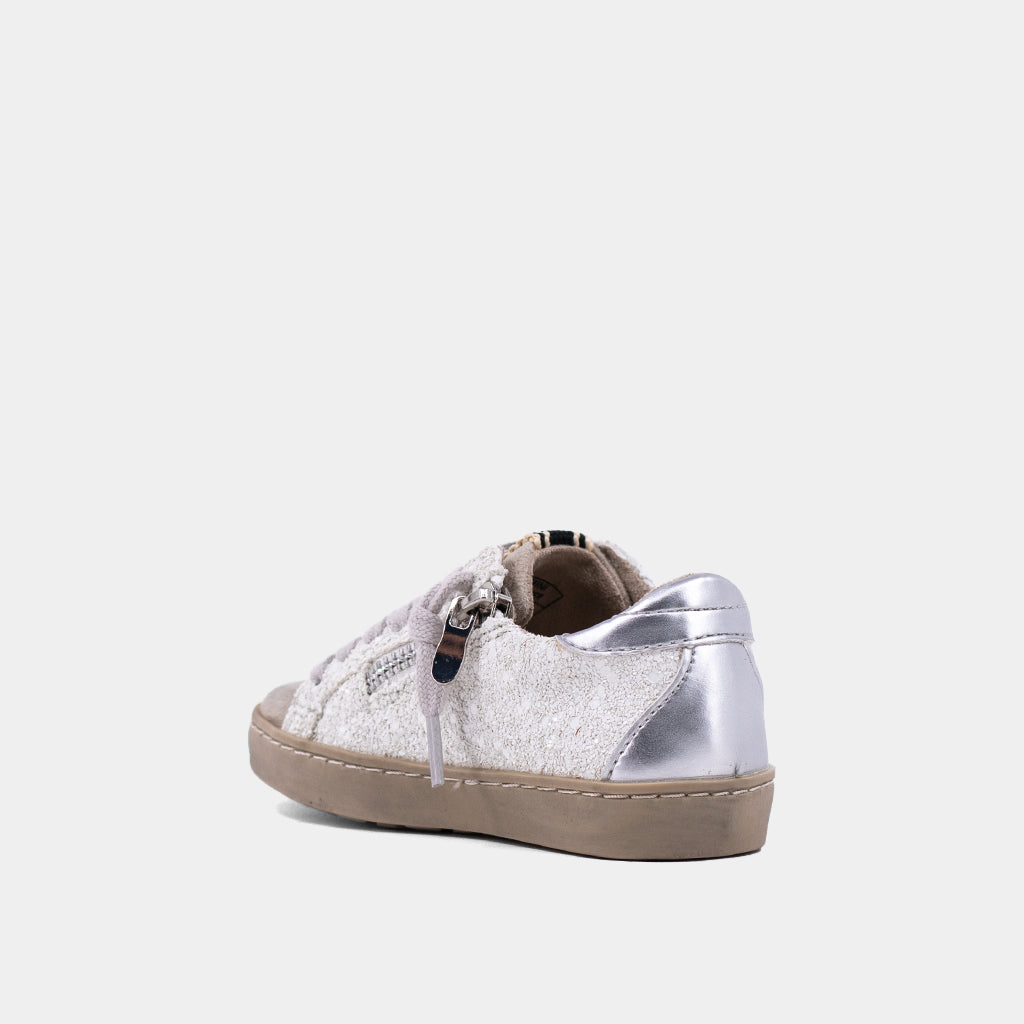 Paula Mini - White Glitter (Toddler to Tween)