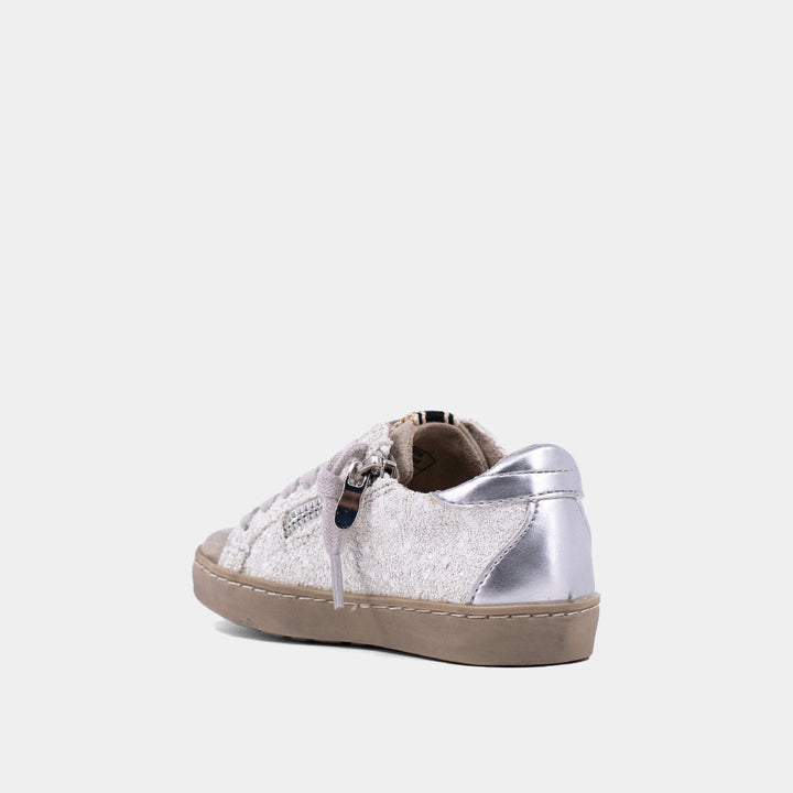 Paula Mini - White Glitter (Toddler to Tween)