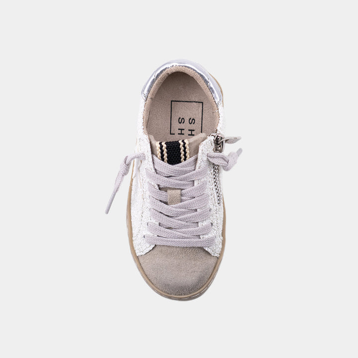 Paula Mini - White Glitter (Toddler to Tween)