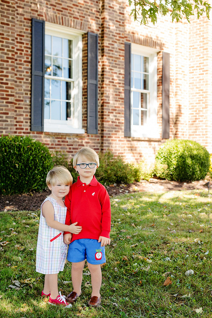 Long Sleeve Prim &amp; Proper Polo &amp; Onesie - Richmond Red