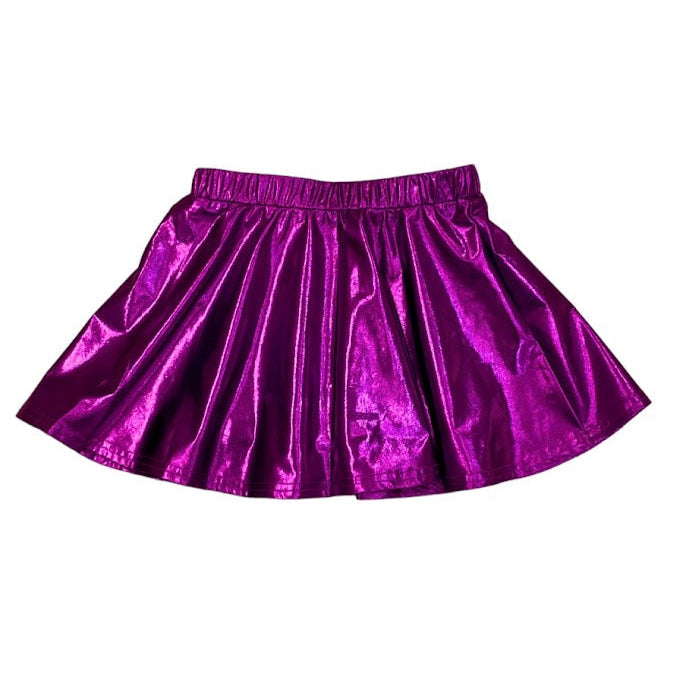 Zoe Metallic Purple Skirt