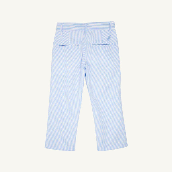 Prep School Pant Breakers Blue Seersucker with Breakers Blue Stork