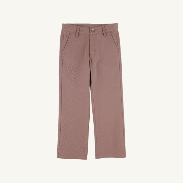 Prep School Pants Gray Bay Brown with Keeneland Khaki Stork