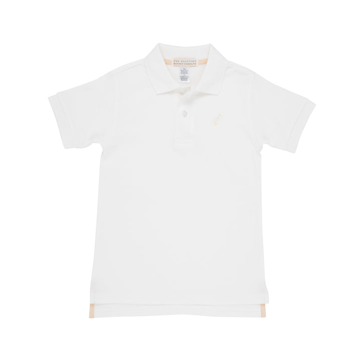 Prim &amp; Proper Polo &amp; Onesie - Worth Avenue White with Multicolor Stork