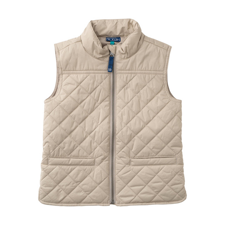 Kids PRO Quilted Vest in Khaki