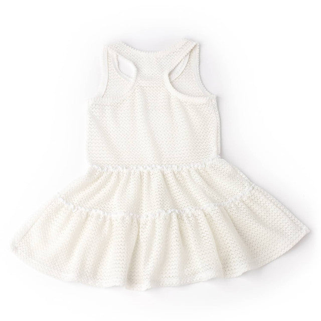 White Crochet Tank Dress Cover Up
