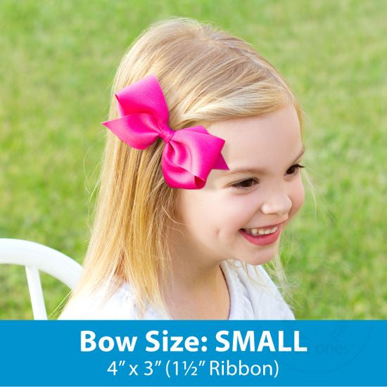 Small Solid Grosgrain Basic Bow