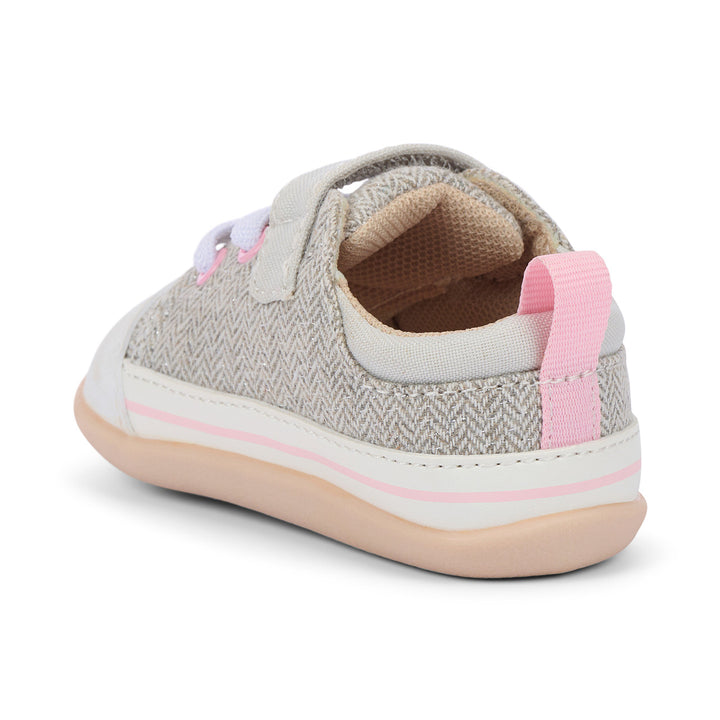 Stevie II (First Walker) Gray Herringbone