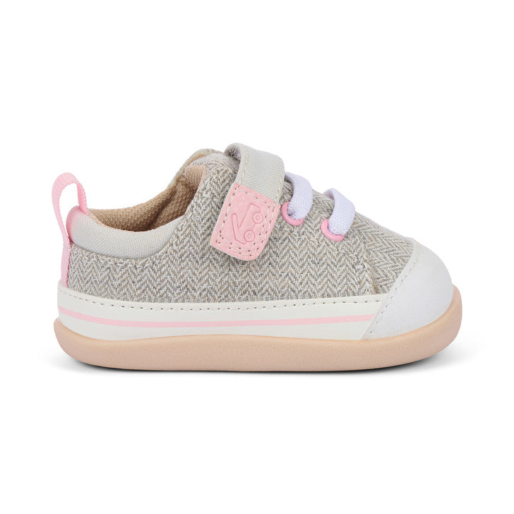 Stevie II (First Walker) Gray Herringbone