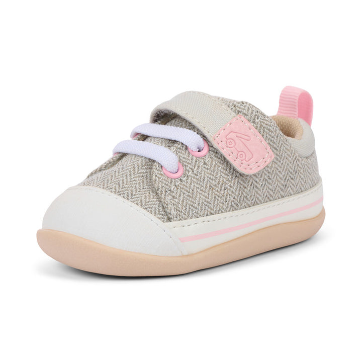 Stevie II (First Walker) Gray Herringbone