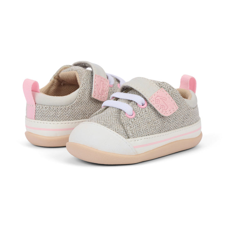 Stevie II (First Walker) Gray Herringbone