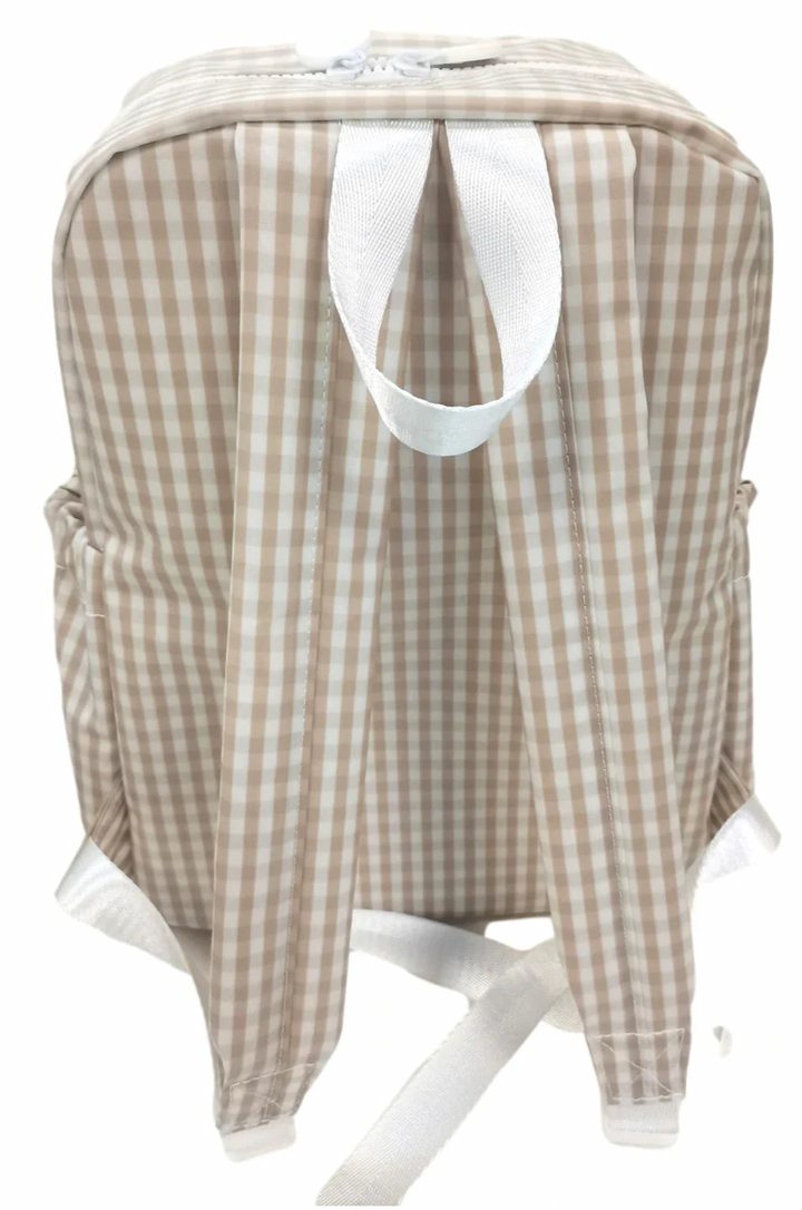 Mini Backer - Gingham Khaki