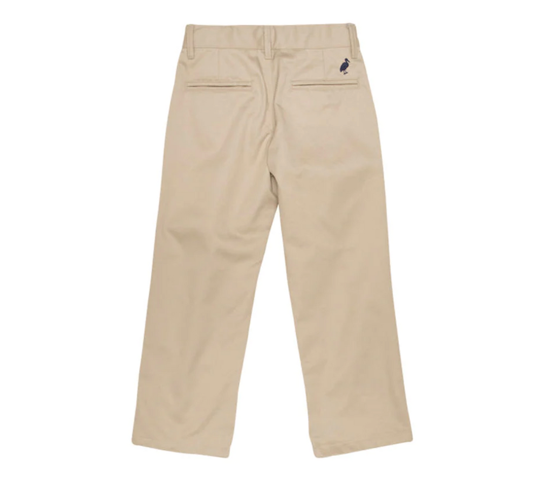 Prep School Pants - Keeneland Khaki with Nantucket Navy